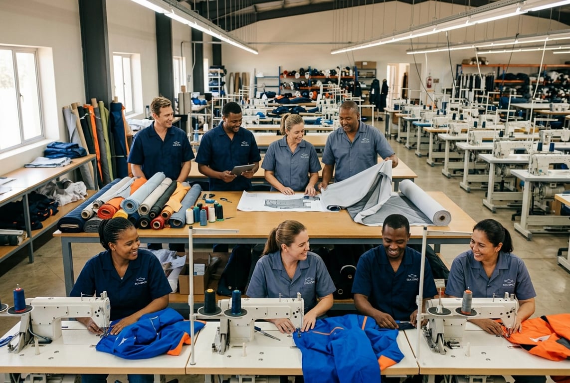 Runfish Apparel team of skilled workers