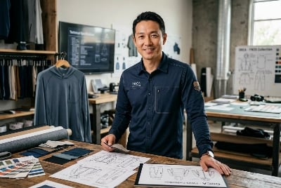Chief Design Director portrait - 15 years fishing apparel design experience