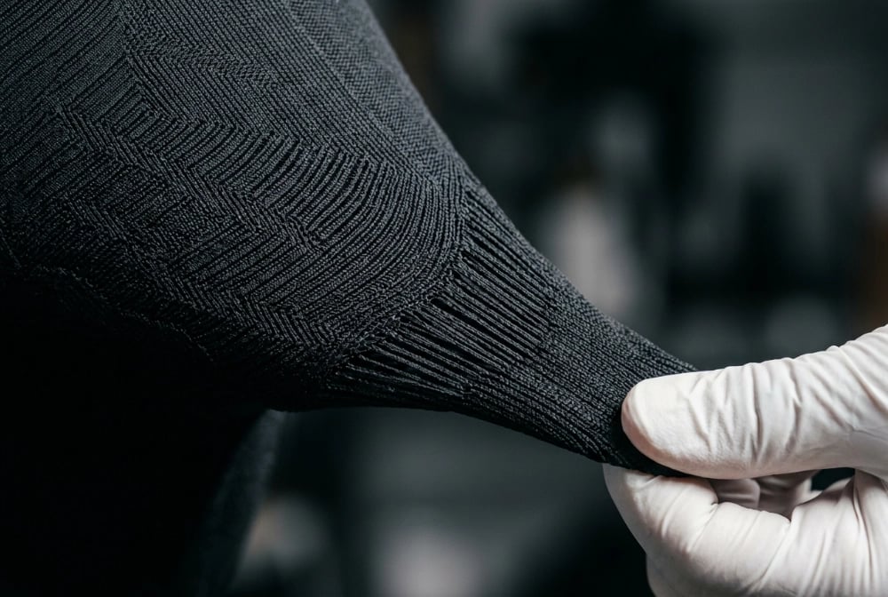 High-stretch knit fabric