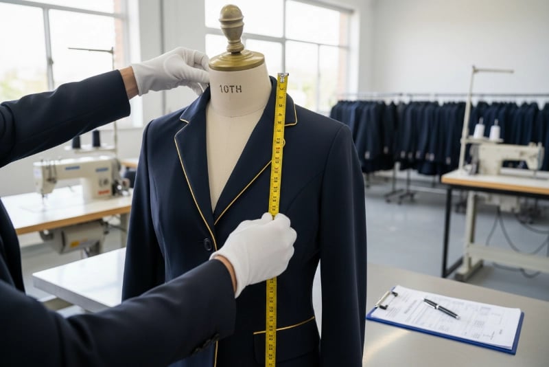 Quality control inspection measuring collar height for FEI compliance