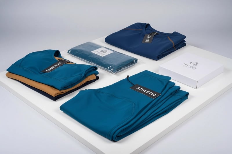 Finished clothing products ready for market