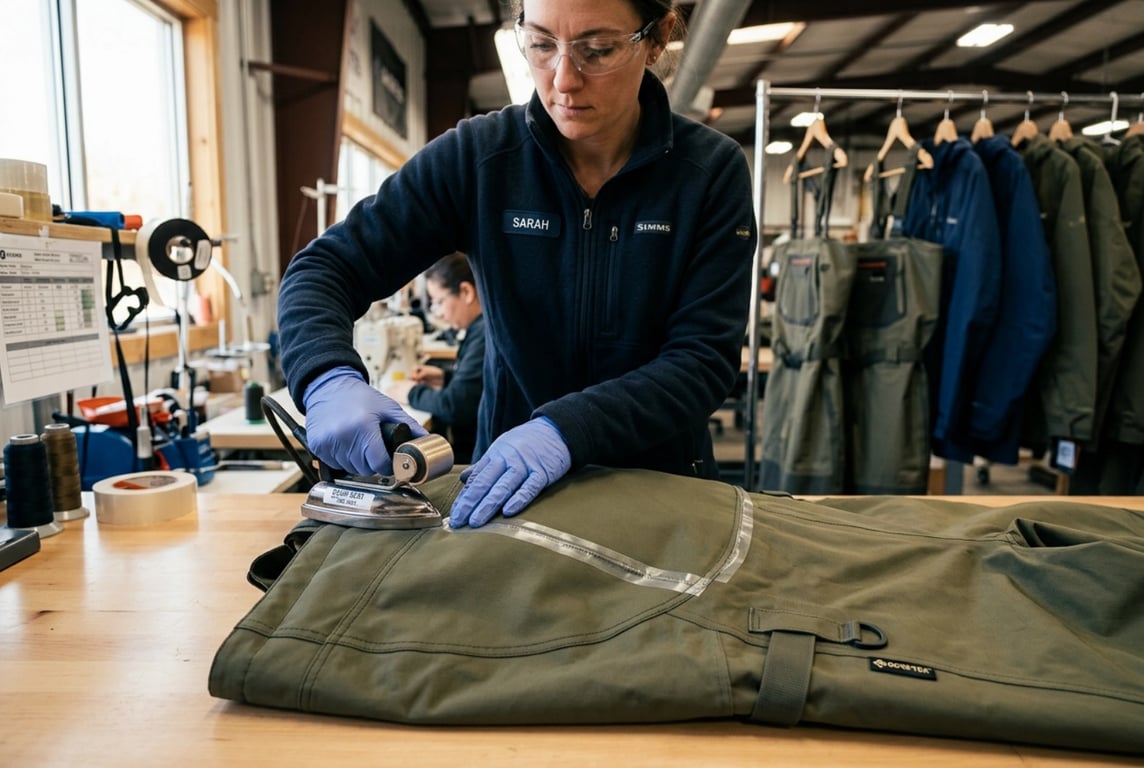 Waterproof Seam Sealing Process for Fly Fishing Waders and Jackets