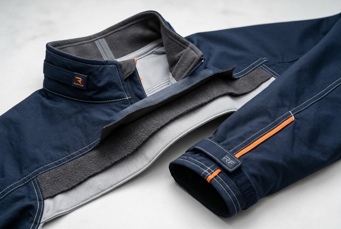 Ergonomic Collar and Cuff Engineering - Triple-Layer Bonded Construction