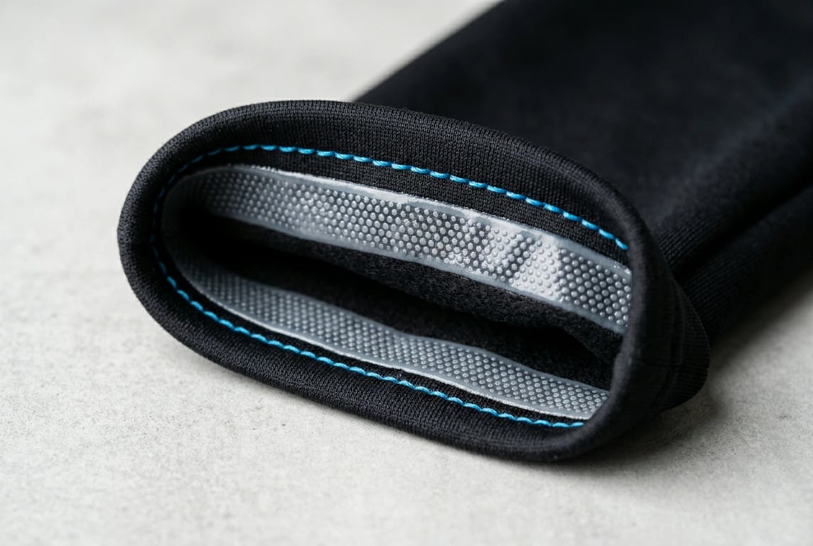 Silicone gripper cuff non-slip design