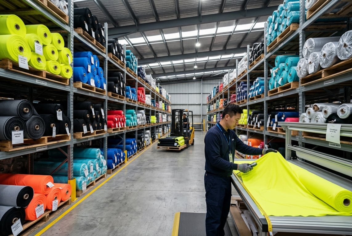 Performance fabric sourcing warehouse