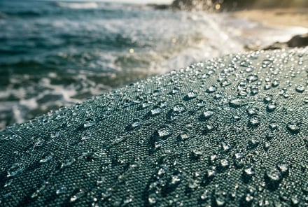 Saltwater resistant outdoor fabric