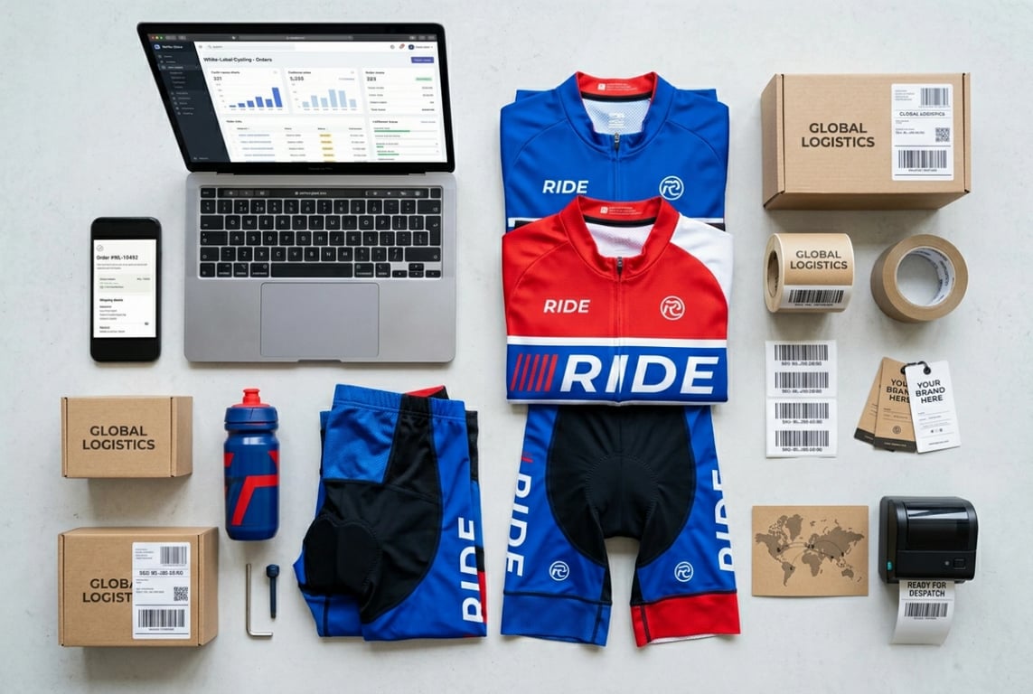 White-label dropshipping cycling apparel e-commerce