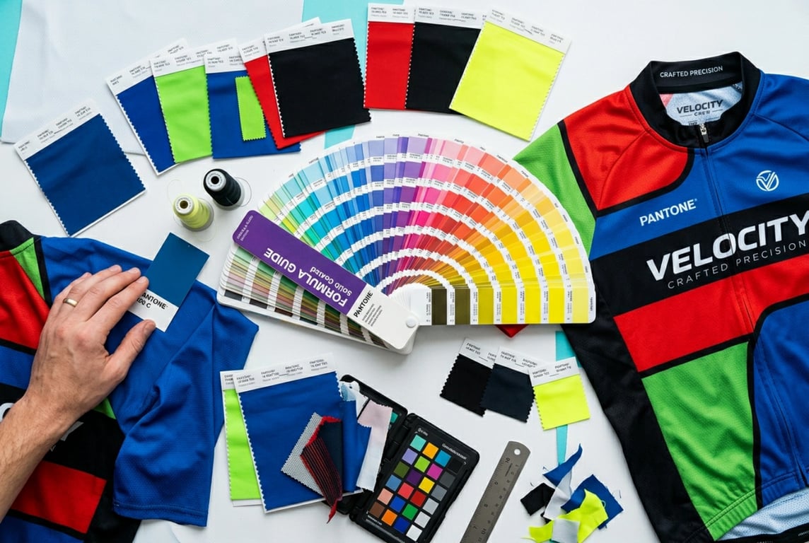Pantone color matching custom cycling apparel