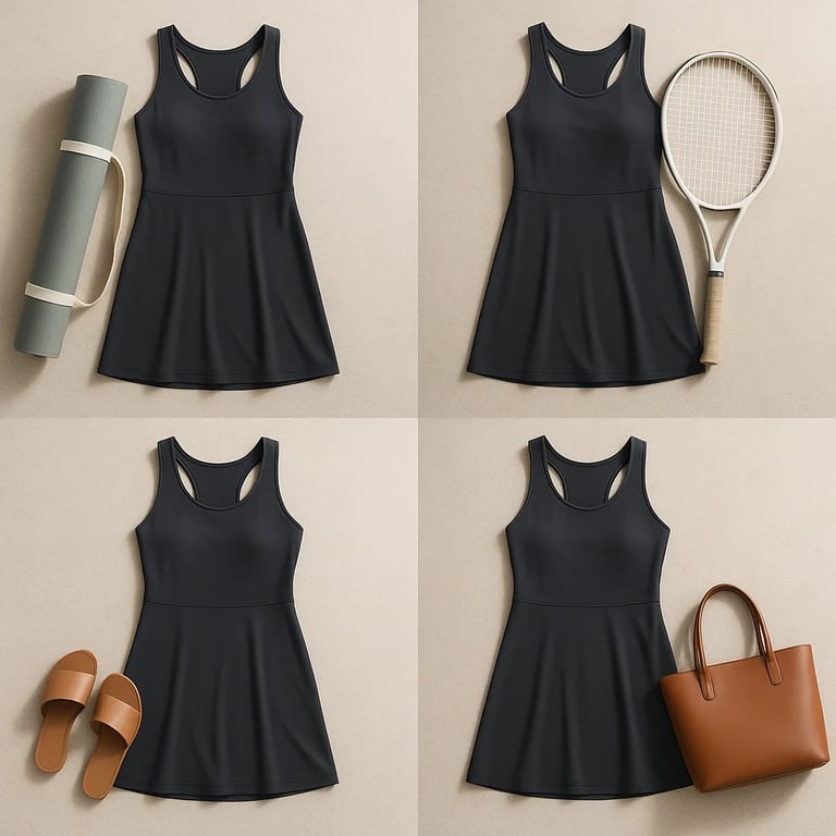 Multi-occasion yoga tennis resort wear