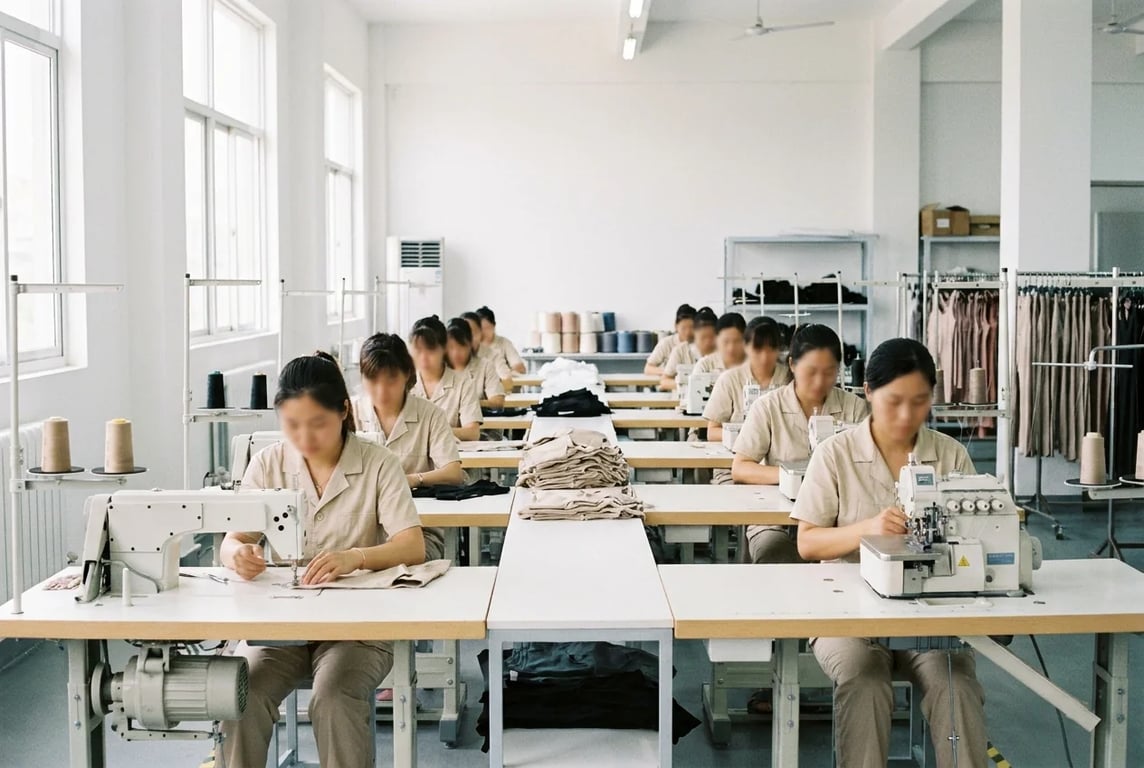 Line A — tops & bras shop floor