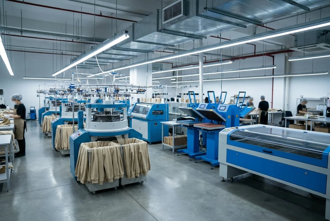 Line C — seamless & bonded shop floor