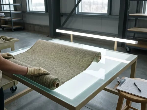 Fabric inspection on a 4-point system before cut release