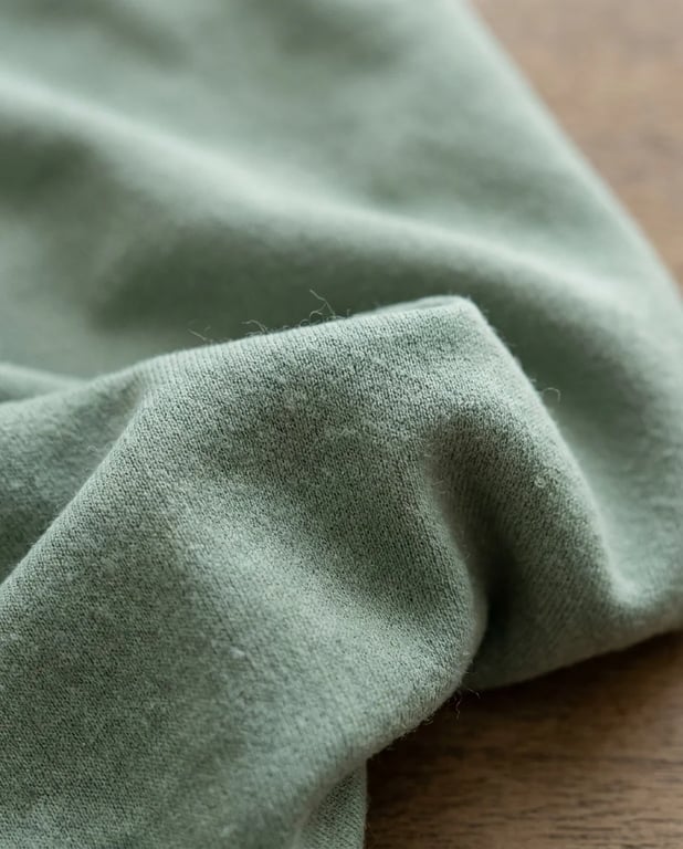 Recycled fabric swatch macro
