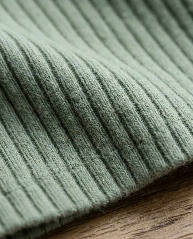 Ribbed fabric swatch macro