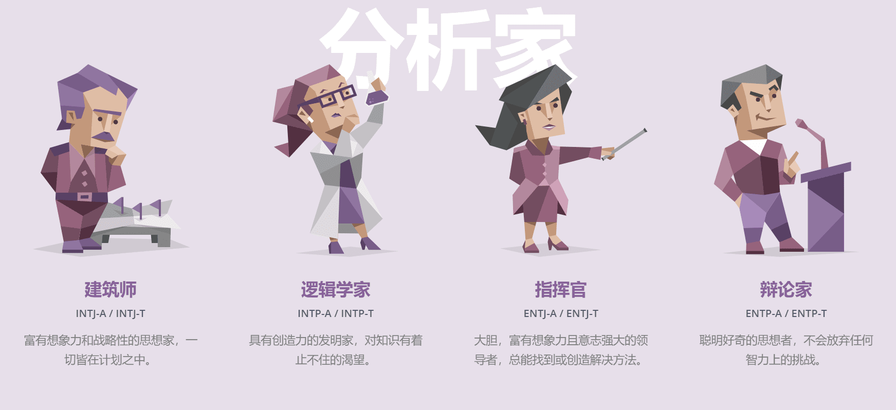 用16人格类型选工作!逻辑理性的人应该读什么? | 文字碌碌 Mbti 分析师类型