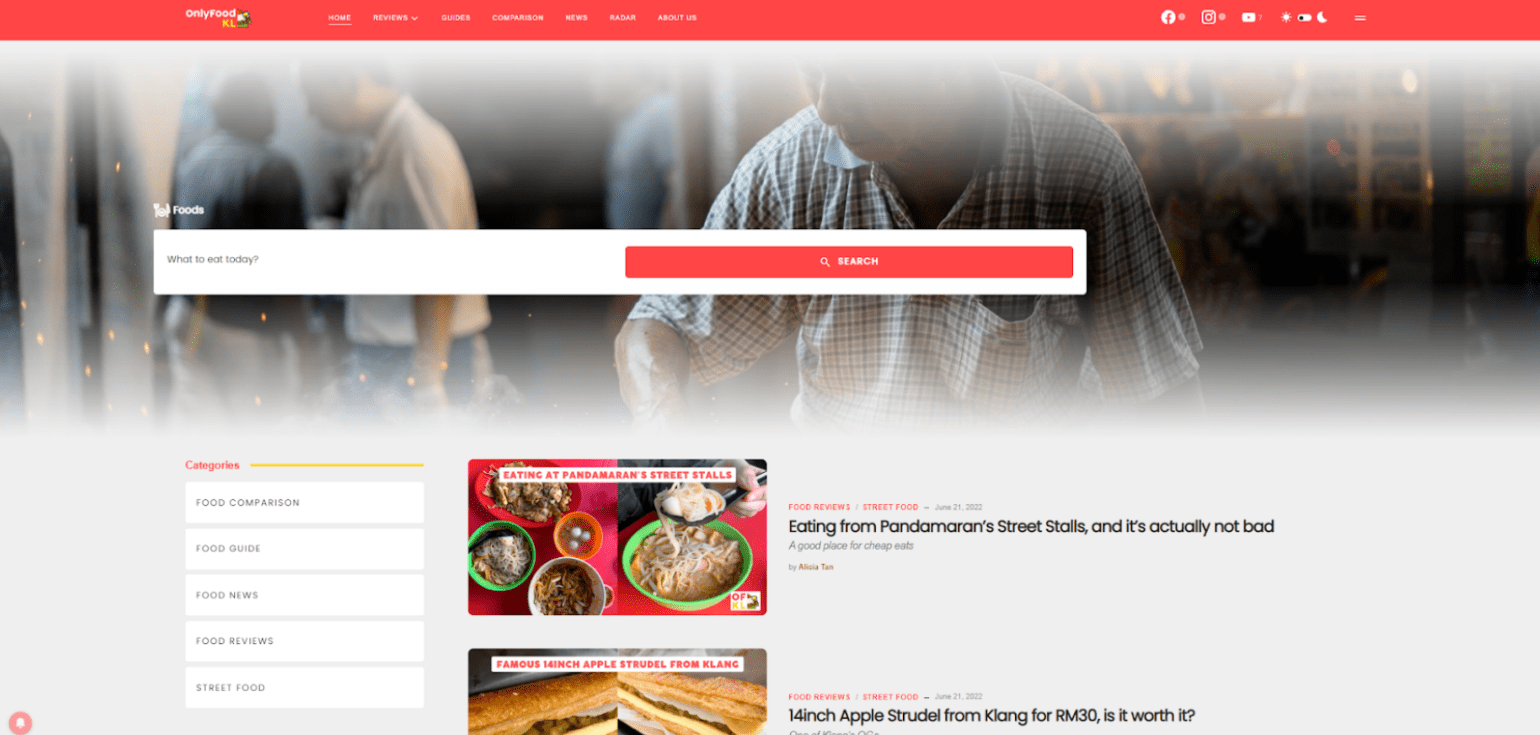 吃货必知!Headline Media 正式推出全新美食频道 Onlyfood Kl! | 文字碌碌 吃货必知!Headline Media 正式推出全新美食频道 Onlyfood Kl! | 文字碌碌