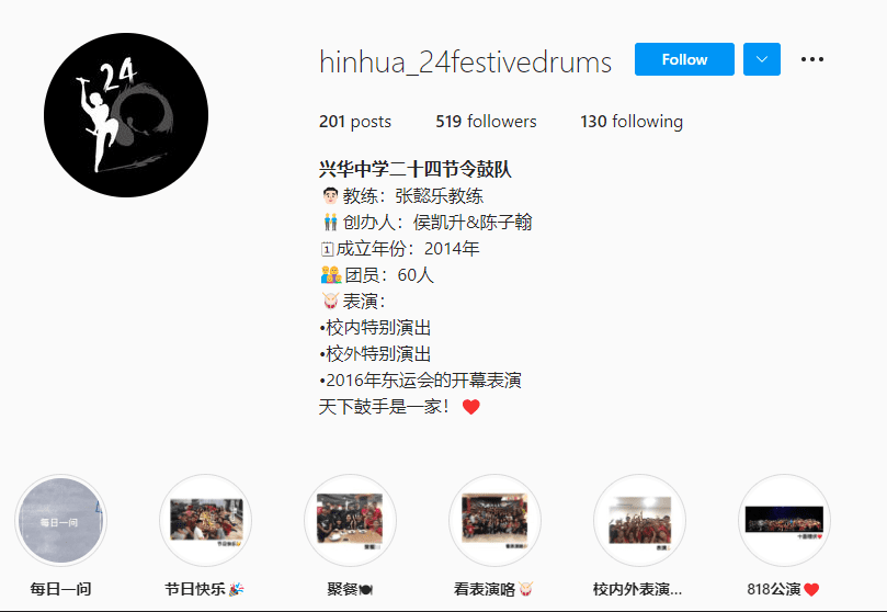 巴生兴华中学二十四节令鼓队