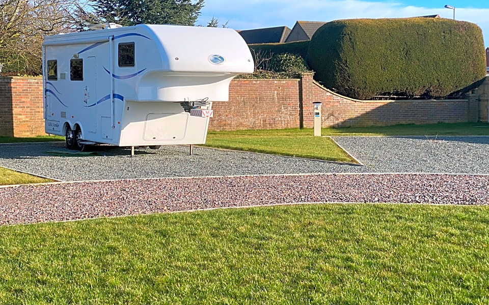 Hardstanding pitch for large trailers