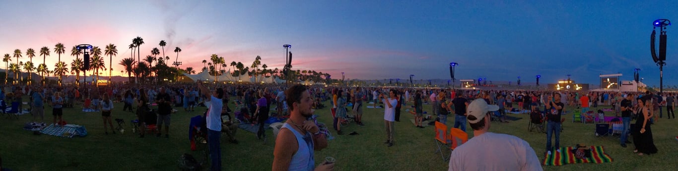 Dave watching The Who