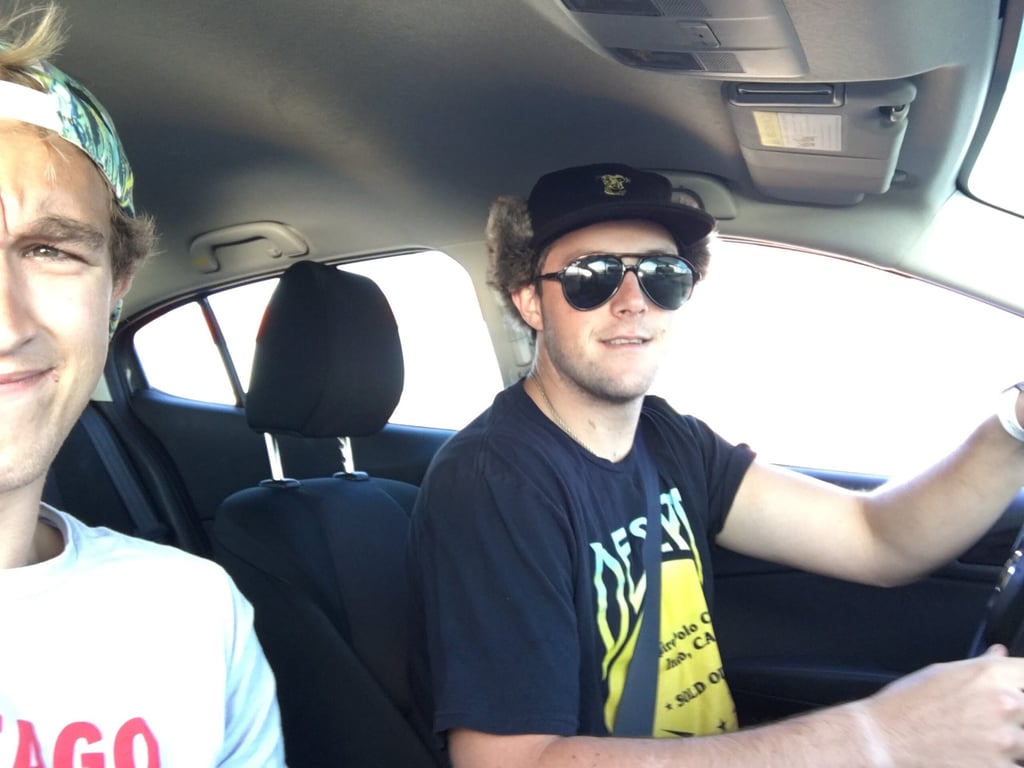 Dave and I Driving Back to Desert Trip