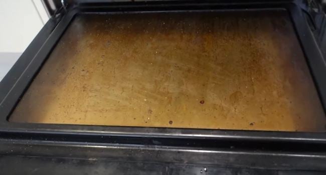 stained oven