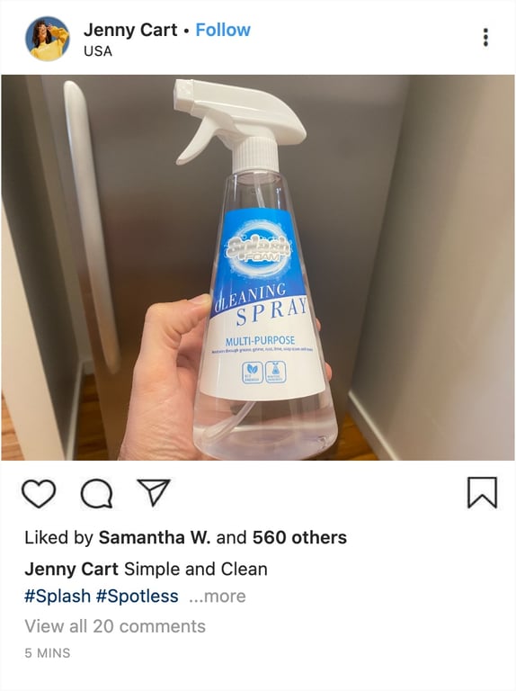 Splash Spray Social Proof