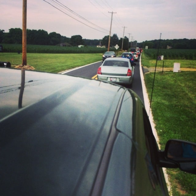 Waiting in line at Firefly