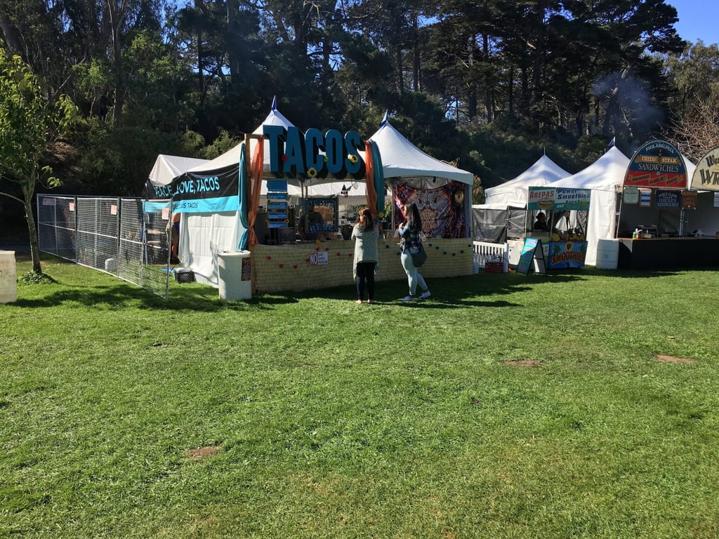 Peace Love Tacos Tent Setup - Hardly Strictly
