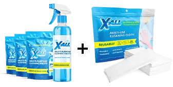 3x X-All Tablet Pack + Free Spray Bottle