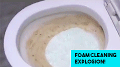 splash foaming toilet cleaner