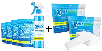 4x X-All Tablet Pack + Free Spray Bottle
