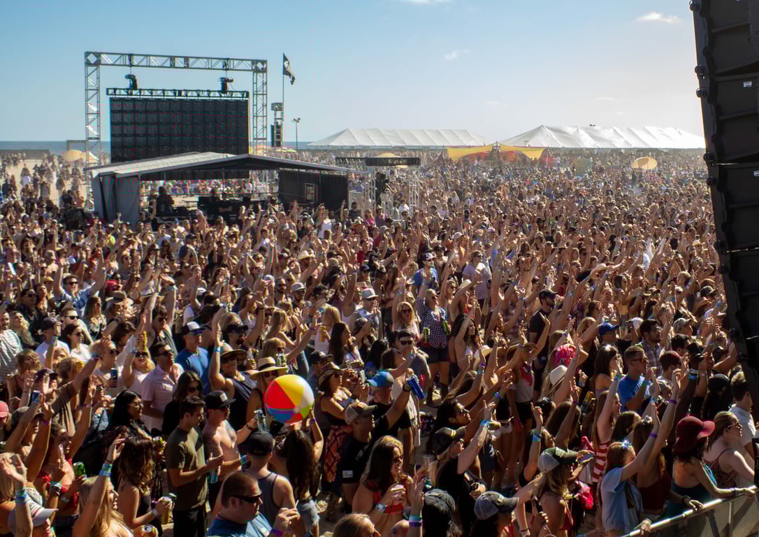 Beers up at Coastal Country Jam