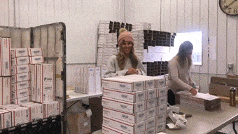 packing boxes light camera