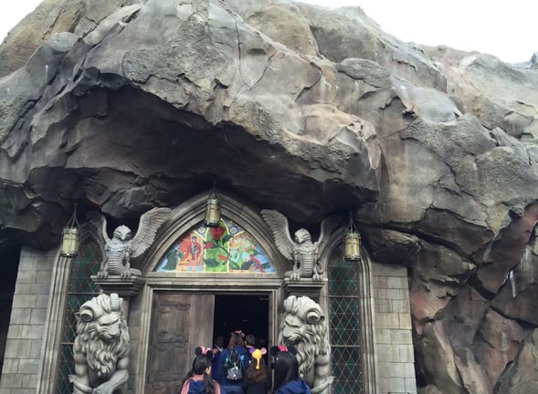 grand entrance outside