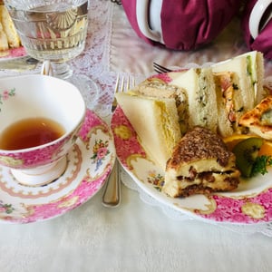 tea and sandwich