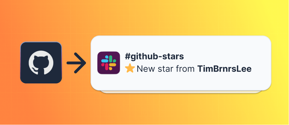 Post to Slack every time a GitHub repo is starred