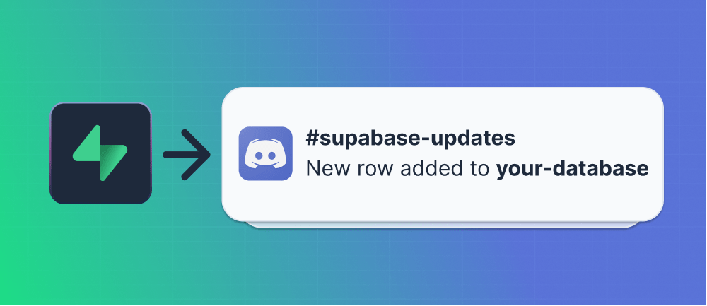 Send a message to Discord from a Supabase webhook