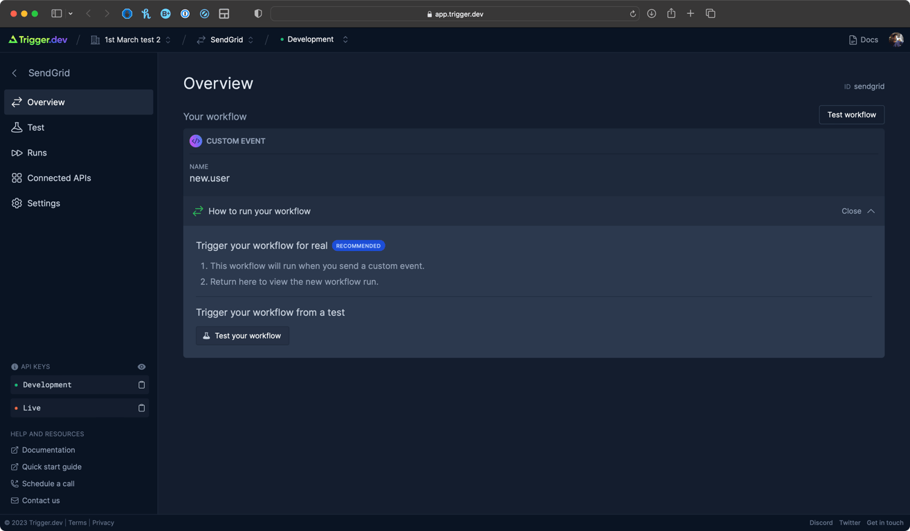 workflow overview