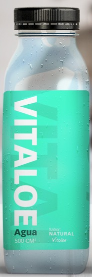 Agua de aloe vera natural