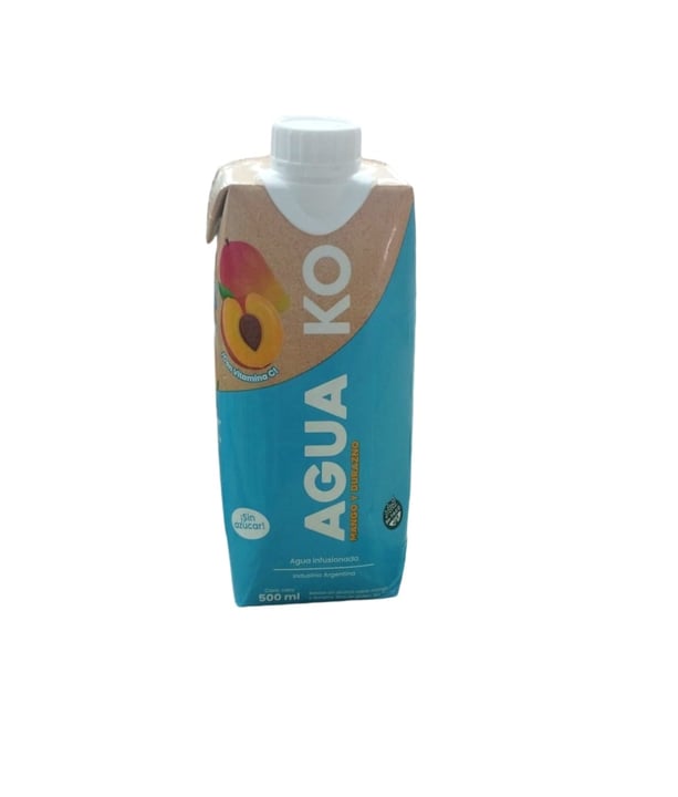 Agua Ko mango y durazno Sin Azucar
