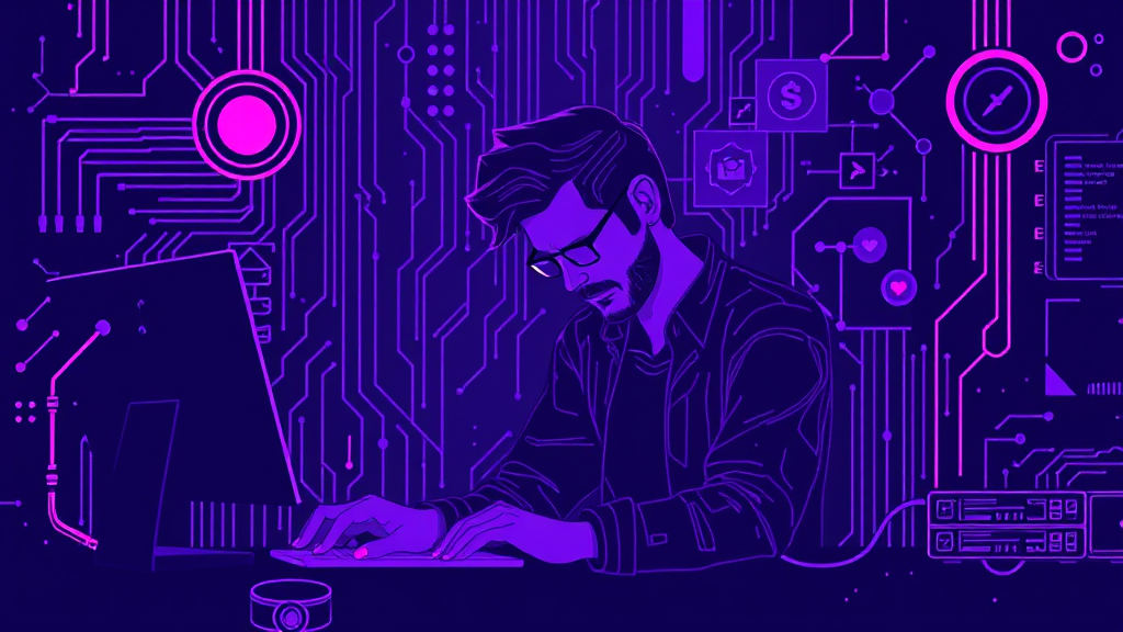 Ilustración editorial: Burnout del solo founder: señales y cómo prevenirlo