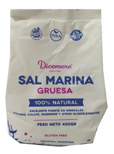 Sal Marina Gruesa Sin Gluten