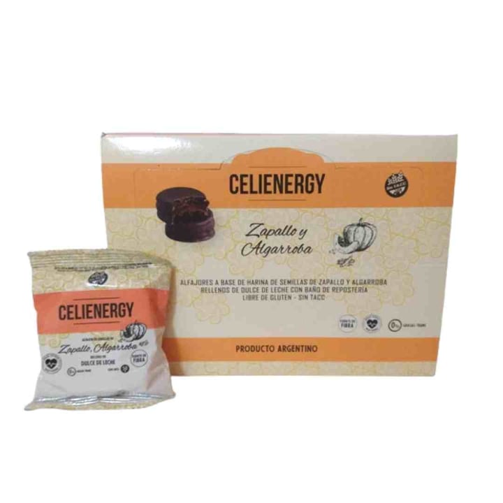 Alfajor con harina de zapallo y algarroba