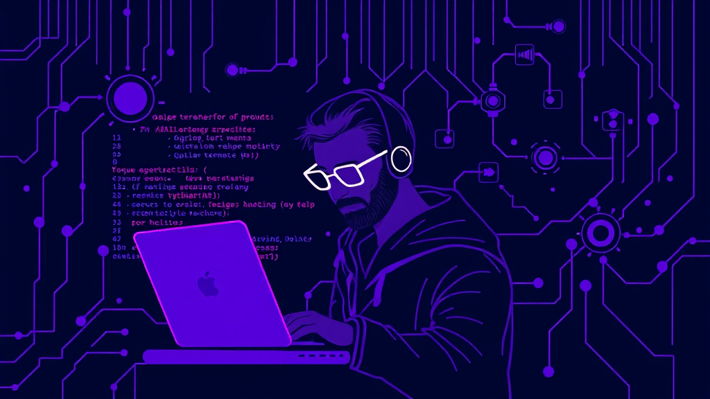 Ilustración editorial: Lo que nadie te dice sobre programar con AI todos los días