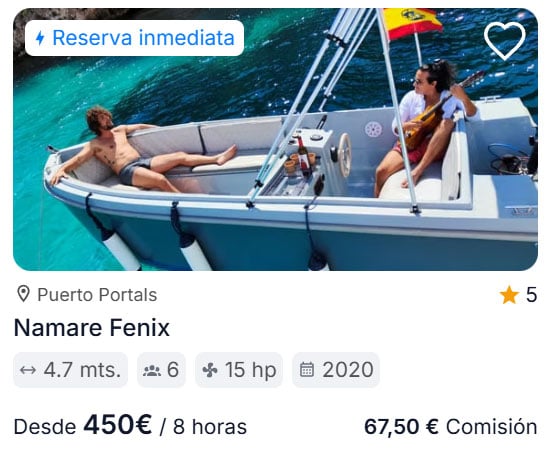 Immediate booking - €67.50 commission