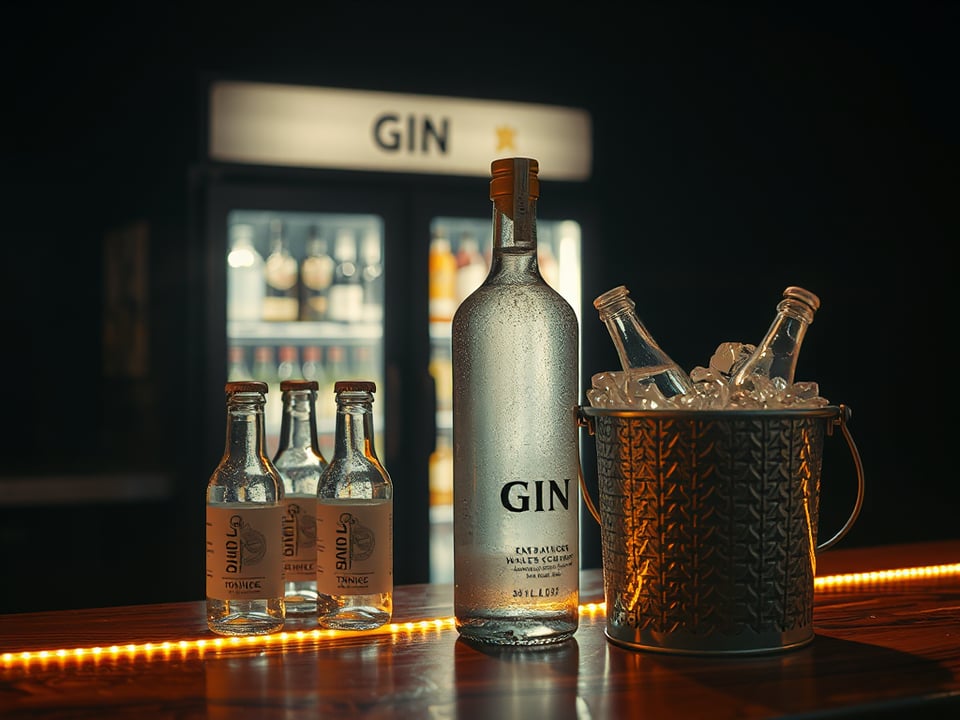 Botella de gin