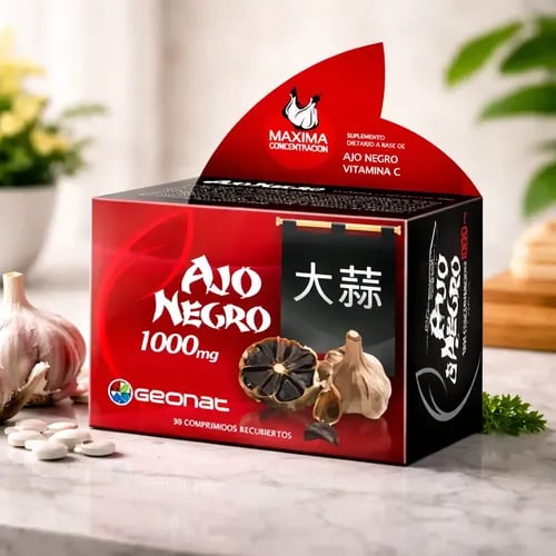Ajo Negro 1000 x tira (10 Comp.)