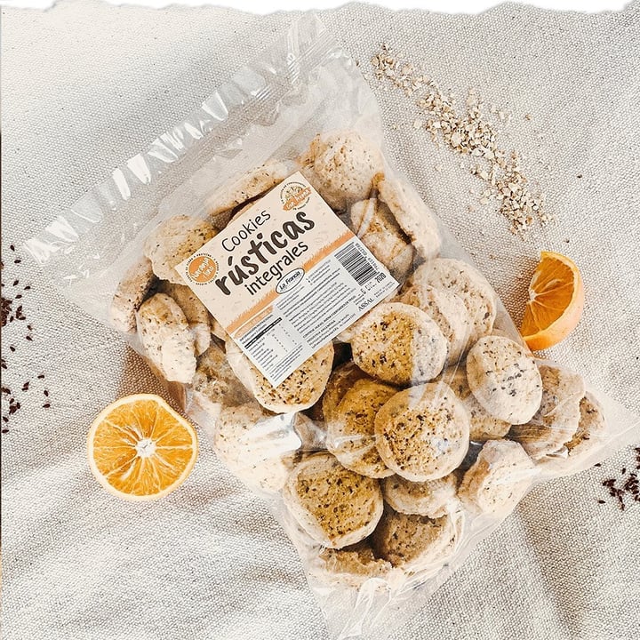 Cookies integrales naranja y lino