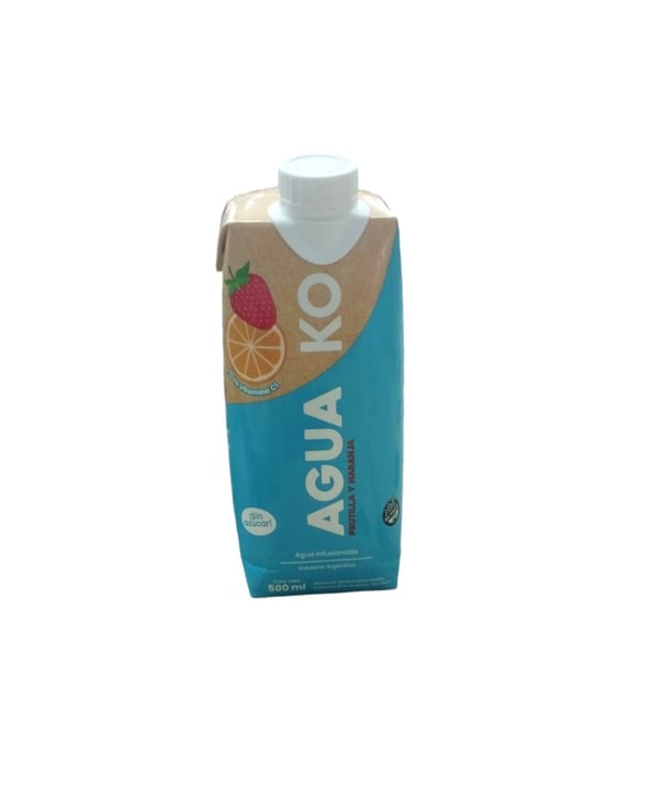 Agua Ko Frutilla y Naranja Sin Azucar