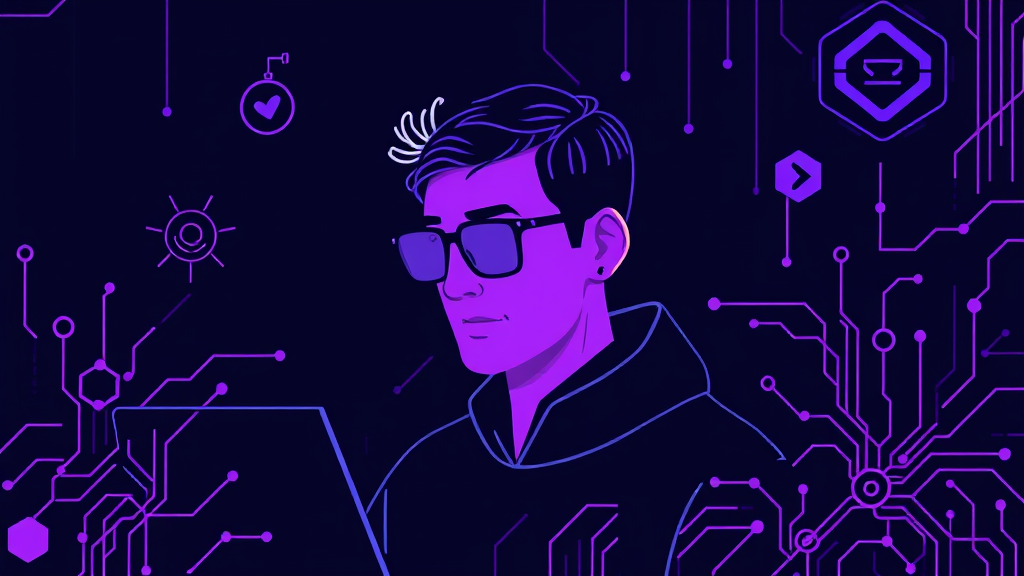 Ilustración editorial: Fractional CTO, contratar o cofundar: qué te conviene